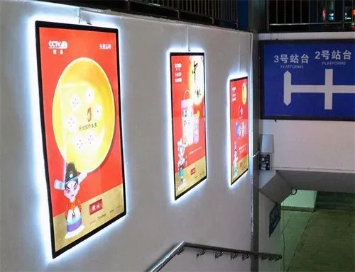四川91视频导航APP广告制作磁吸灯箱流程与优势
